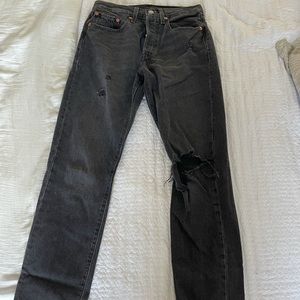 Levi black jeans 501 skinny jean